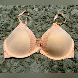 Light Pink Front-close bra - size 34D